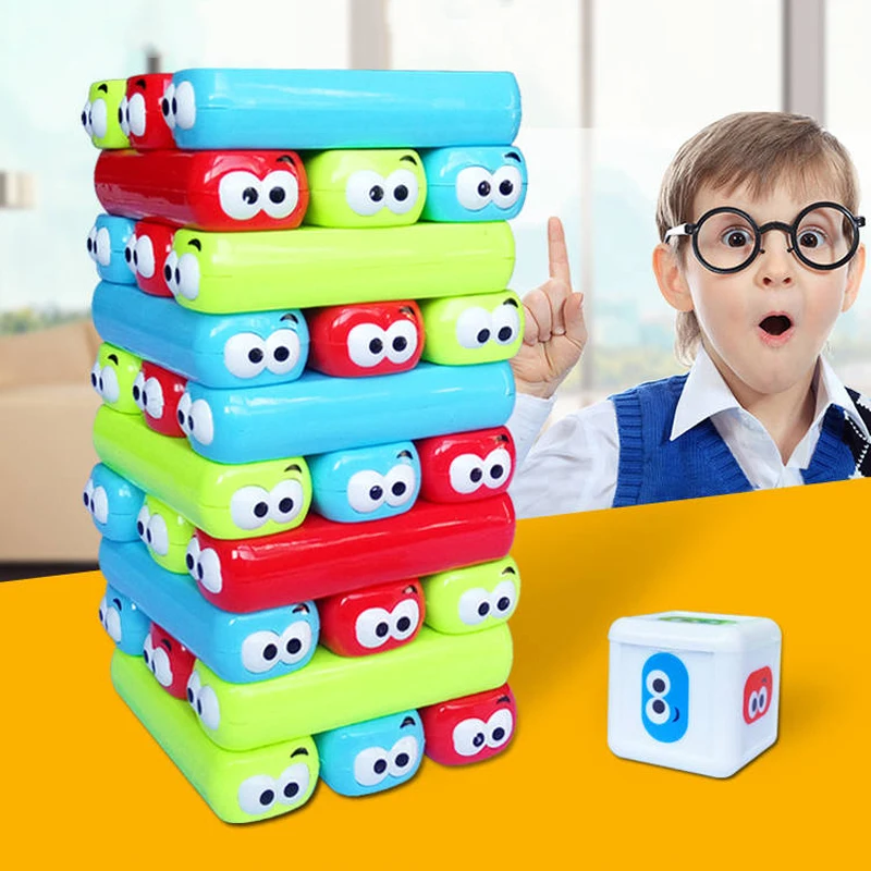 31 шт. мультяшная пластиковая башня штабелер строительные блоки игрушка для