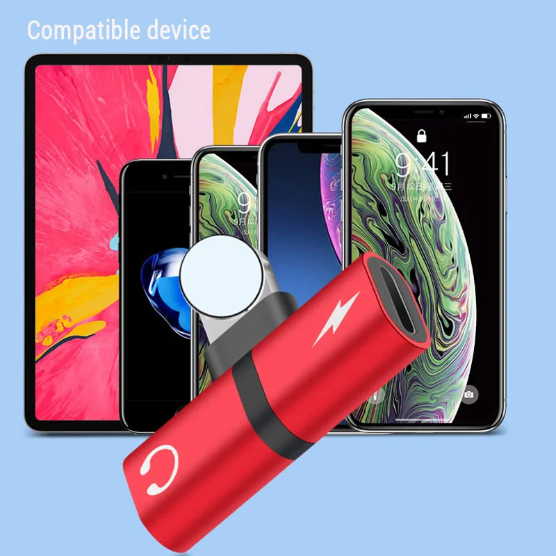 2 в 1 двойной порт адаптер сплиттер для iPhone X 10 8 7 Plus XS Max XR 8plus разъем для наушников Aux зарядное устройство аудио сплиттер аксессуары