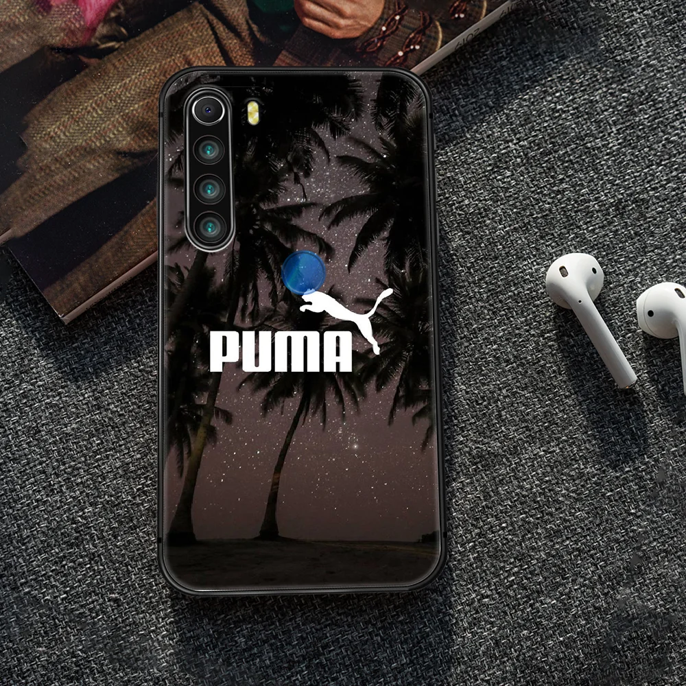 

Sports leopard brand puma Phone Case Cover Hull For XIAOMI Redmi 7 7a 8 8a 9 10X NOTE 6 7 7s 8 8t 9 9s Pro Max black Etui Tpu