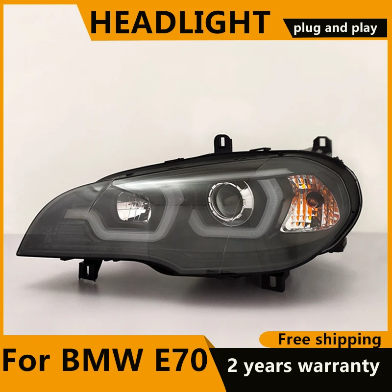 

Car Styling for BMW X5 e70 2007-2013 Headlight for BMW X5 Head Lamp Auto LED DRL LOW/HIGH Beam H7 HID Xenon bi xenon lens