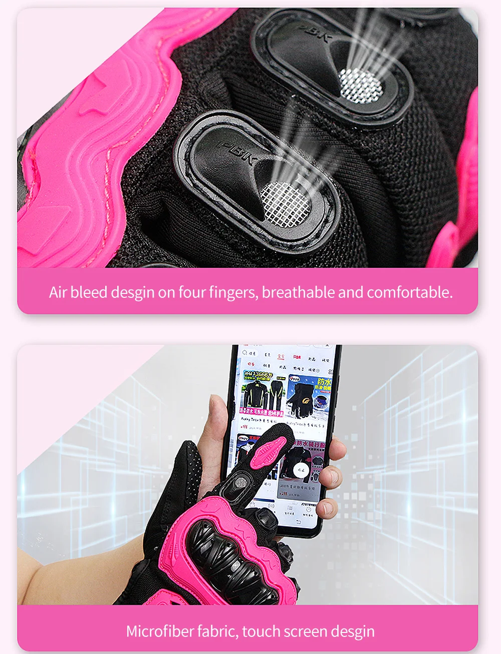 

Women Motorcycle Driving Work Gloves Cycling Motor Bike Moto Riding Racing Breathable Gloves for men