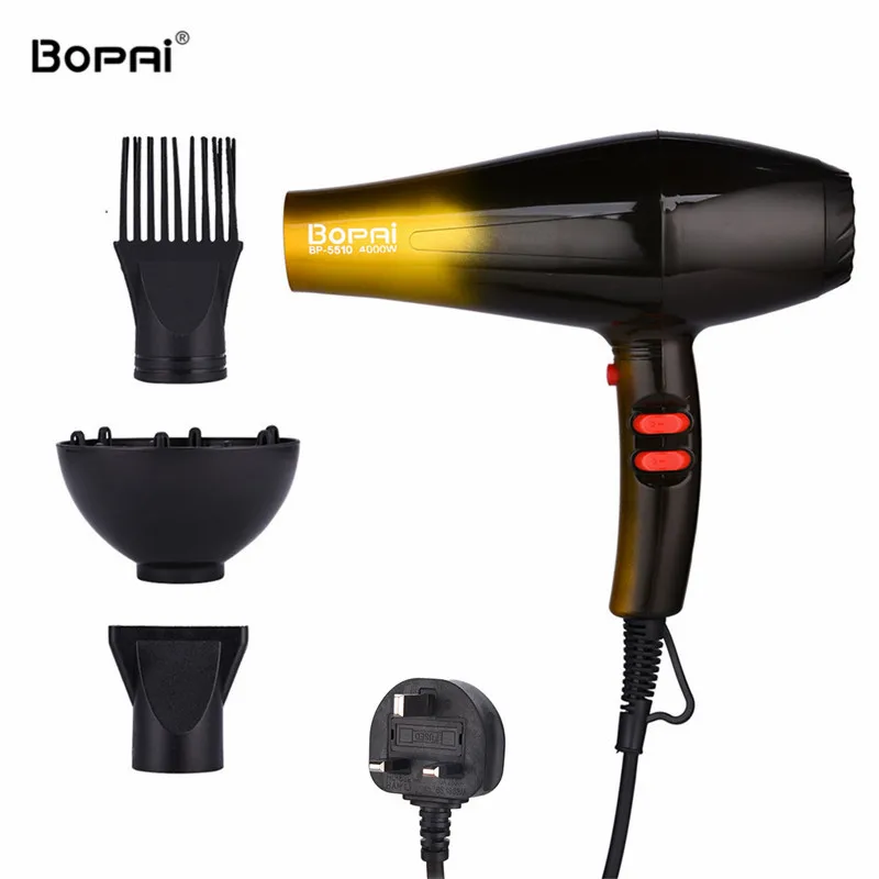 High Power 4000W Professional Hair Dryers For Hairdresser Barber Salon Negative Ion Ionic Blow Dryer Fast Styling Hair Blower