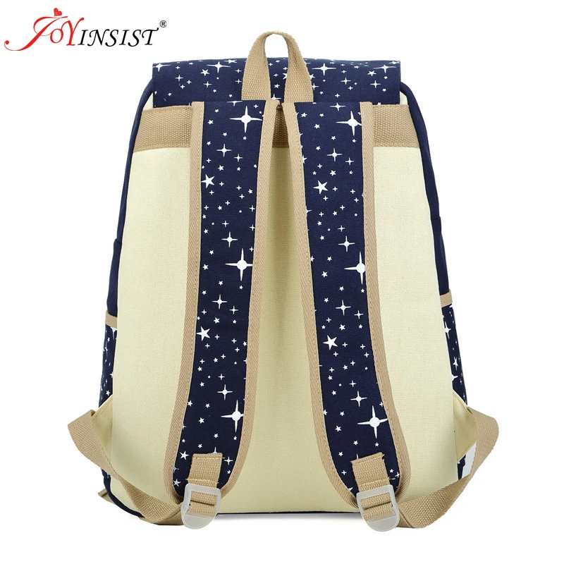 Студенческий рюкзак женская сумка с принтом Холщовый Рюкзак милый повседневный
