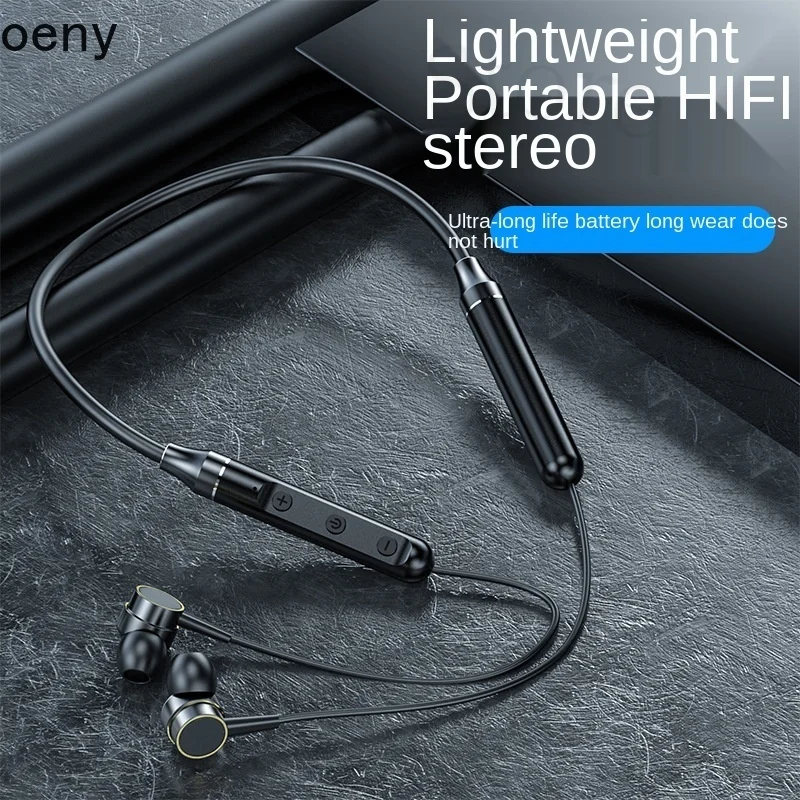 

OIMG Шейная Bluetooth-гарнитура 5,1 Беспроводная Спортивная Магнитная силиконовая Шейная Bluetooth-гарнитура