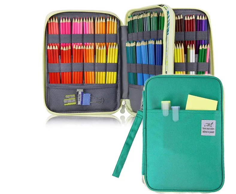 Большая вместительная сумка для карандашей с 192 отделениями органайзер чехлов