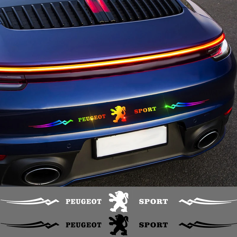 

Creative Car Laser Sticker Reflective Waterproof Badge Body Window Decals Accessories For Peugeot 308 307 2008 3008 407 406 4008