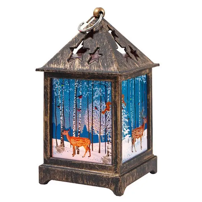 Рождественский пластиковый снеговик Санта рождественские украшения лампа с