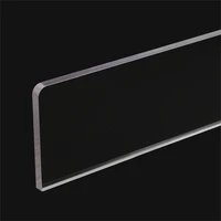 49cm x 0 5cm x 6cm plexiglass clear acrylic plastic shelf edge guardrail protection strip