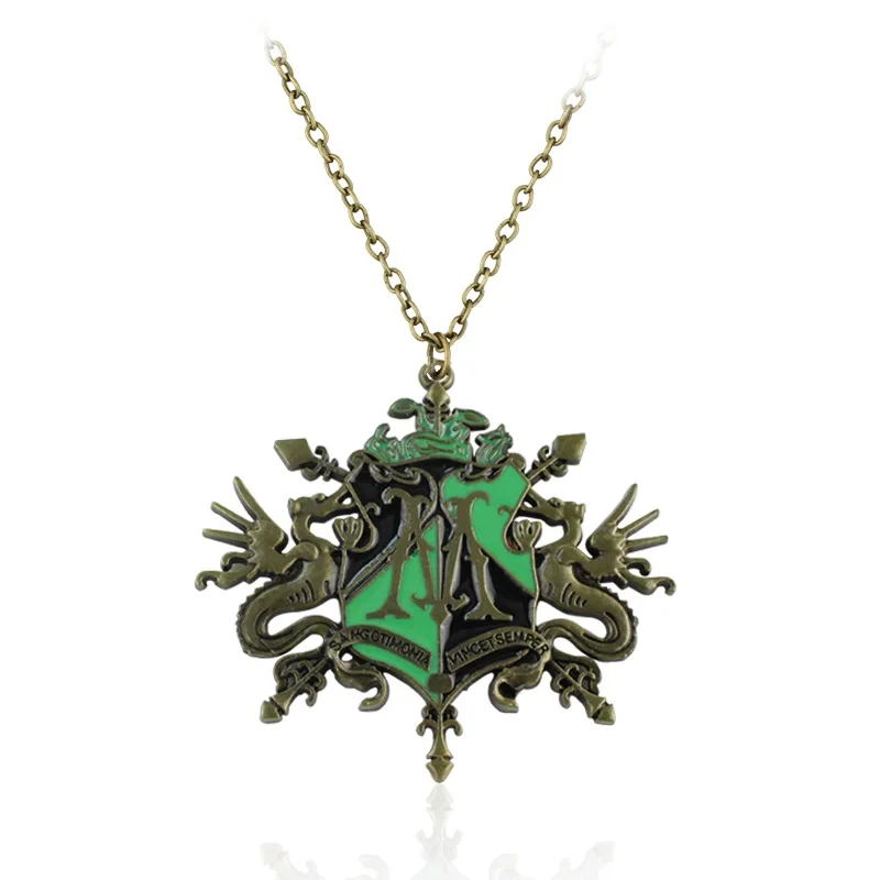 N581 Горячая Распродажа ожерелье HP Salazar Slytherin's Relics Slytherin college Treasures Voldemort's Horcruxes Подвеска для поклонников подарок - Окраска металла: N581