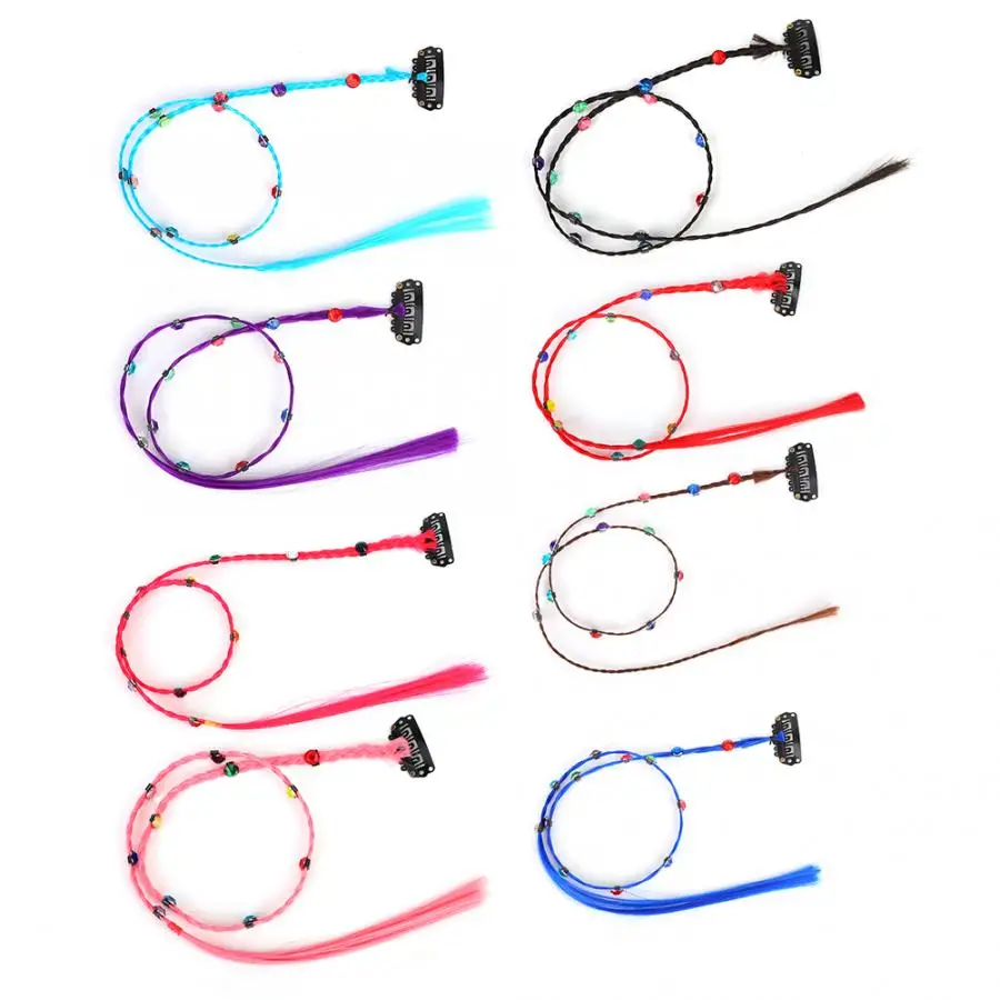 Цветные косички для париков бесследные накладные волосы наращивания блестящие