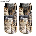 Спортивные носки бега цыпленка цифровая печать дизайн кошки 3d носки для женщин Cn (происхождение) стандарт 97 (%)