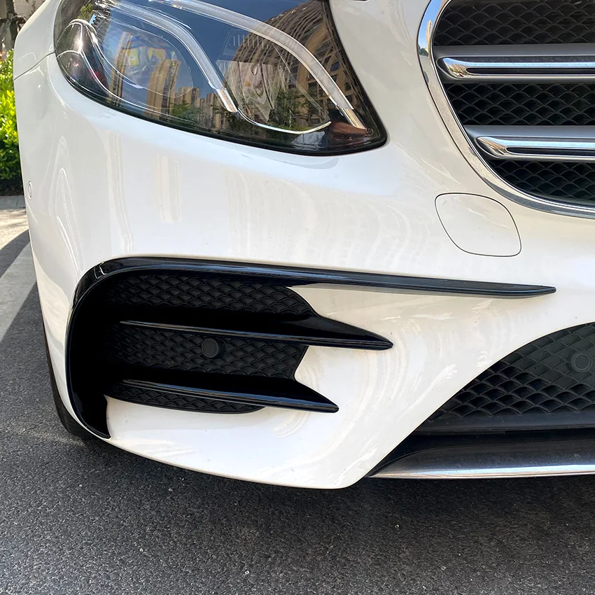 Harga 2021 Cocok Untuk Benz Mercedes E-class W213 2016-2020 E200 260 300 Bar Amg Modifikasi Pisau Udara Depan