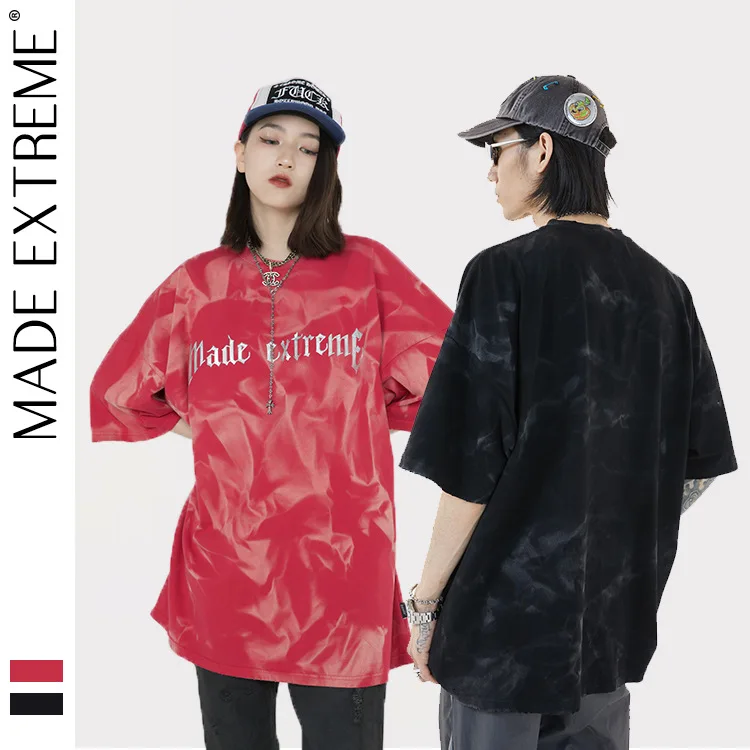 

MADEEXTREME Vintage T-Shirt Streetwear Men Hip Hop 2021 Harajuku Cotton Casual Summer oversized T shirt tops tee 2209