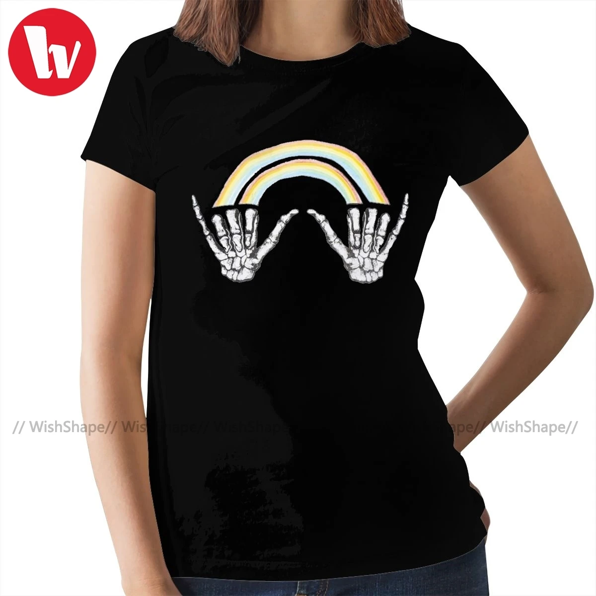 Луи Томлинсон футболка Шкеле руки темно синяя хлопчатобумажная женская XL