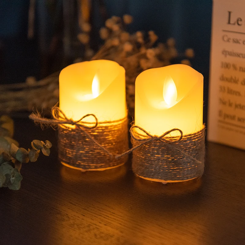 24/12 шт. Беспламенного светодиодный лампы в форме свечи неровный край Чай