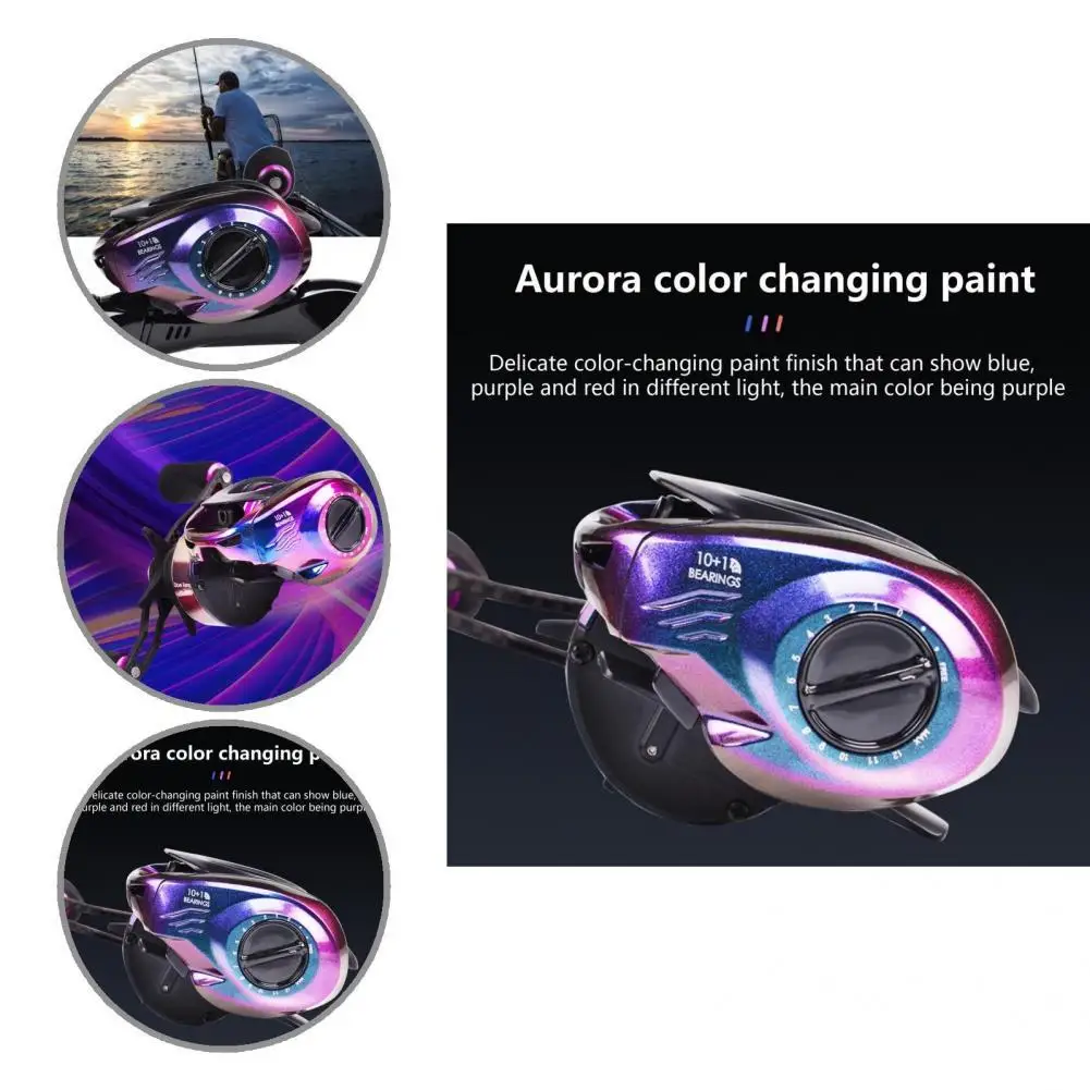 

Portable Versatile Bait Casting Lure Explosion Proof Long Reel Lightweight Baitcast Reel Wear-Resistant for Water Area