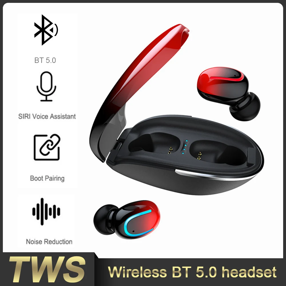 

Беспроводные наушники, Портативные водонепроницаемые наушники с сенсорным управлением, Hi-Fi стерео Bluetooth-совместимая гарнитура для спорта, ...