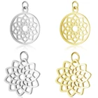 Чакра Сделай Сам Подвески из нержавеющей стали Йога Лотос Ловец снов соединители Очаровательная рука Хамса Om ювелирные изделия ожерелье браслет кулон