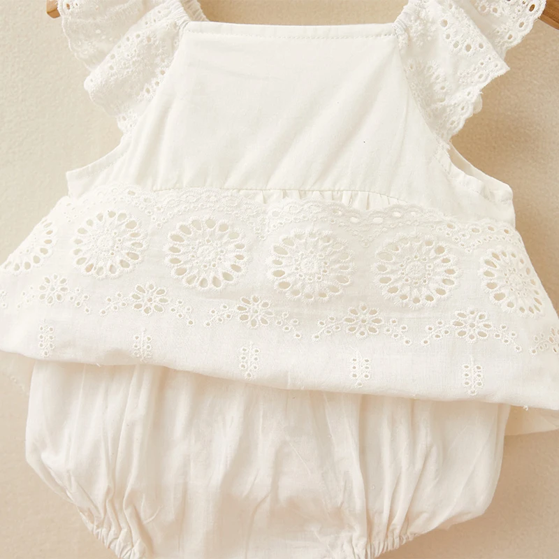 

Summer Toddler Baby Girl Dress Rompers Cotton Flying sleeve Newborn Baby Girl Clothes Baby Girl Jumpsuit Outfit One-Pieces