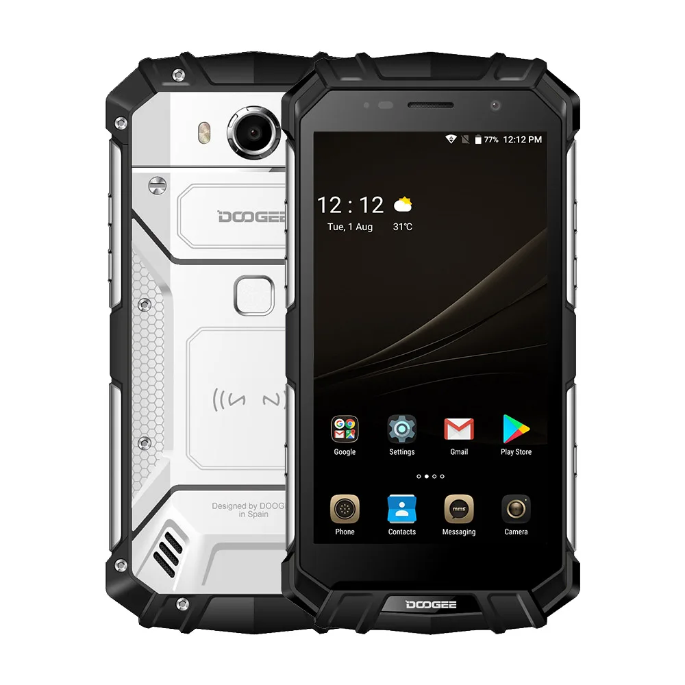 IP68 оригинальный DOOGEE S60 беспроводной зарядный смартфон 5580 мАч 12V2A Быстрая зарядка 5