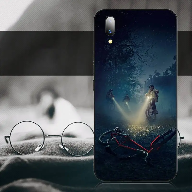 PENGHUWAN очень странные дела черный мягкий чехол для телефона из ТПУ Vivo Y91c Y17 Y51 Y67 Y55 Y93