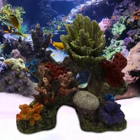 easy to clean exquisite fish tank ornament coral stone resin aquarium miniature lightweight for aquarium