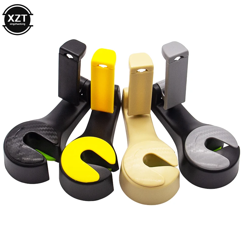 1 шт. автомобильный крючок на подголовник с держателем для телефона вешалка