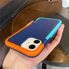 Противоскользящий чехол для iPhone 11, 12 Pro Max, Mini, X, Xs, XR, 7, 8 Plus, SE 2, 2020, силиконовый, трехцветный