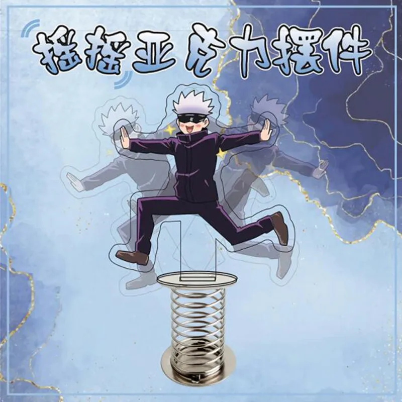 

Anime Jujutsu Kaisen Bagde Gojo Satoru Funny Shake Standing Sign Gift