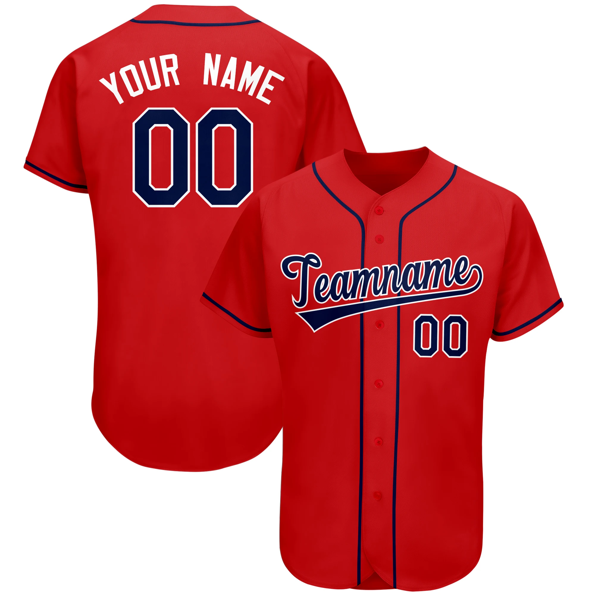 Wholesale Custom Baseball Jersey Sublimation Print Team Name Number Baseball Shirt Club League Softball Practice Jersey for Men