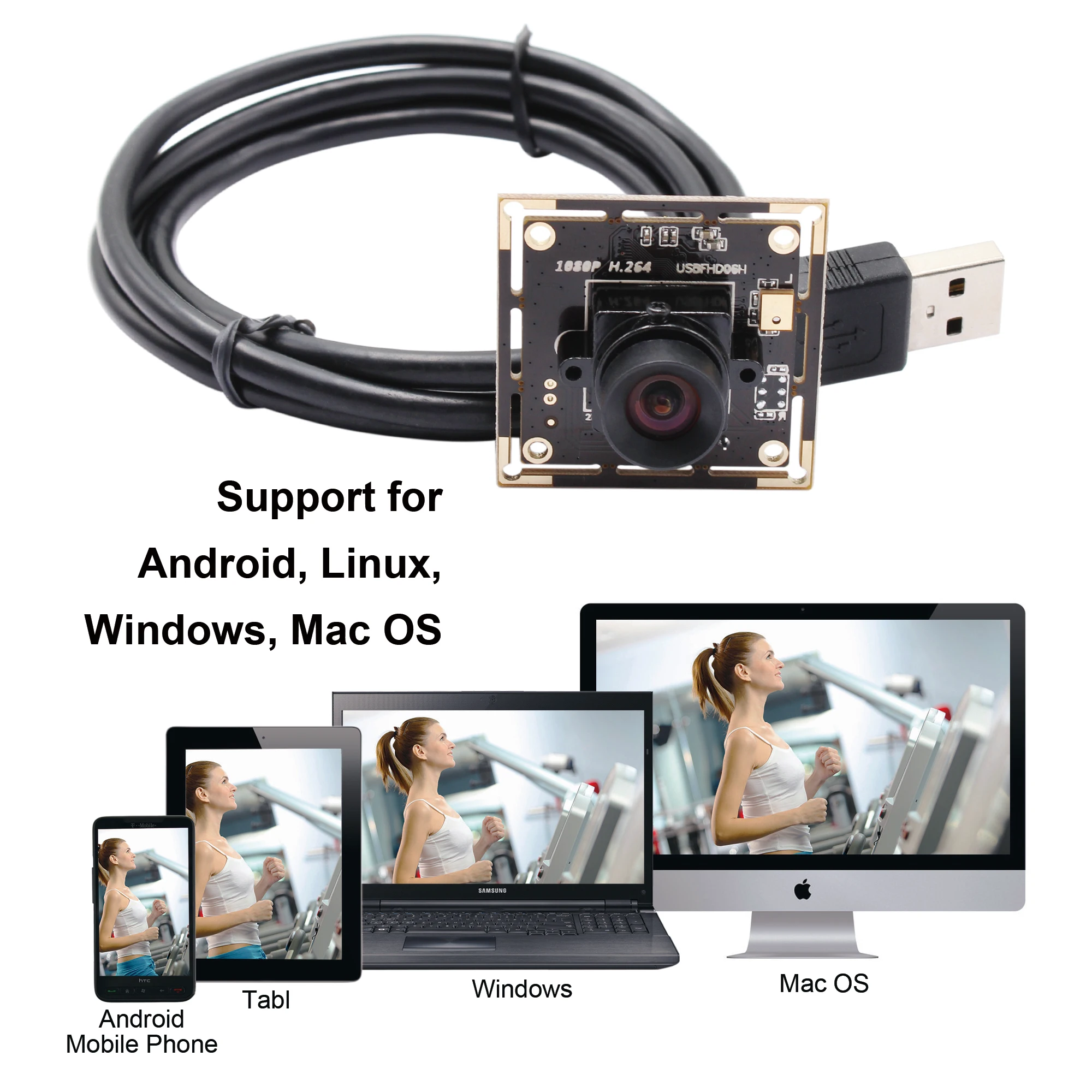 Модуль камеры 1080P Full HD SONY IMX322 с низким освещением 0.01Lux CMOS H.264 без искажений
