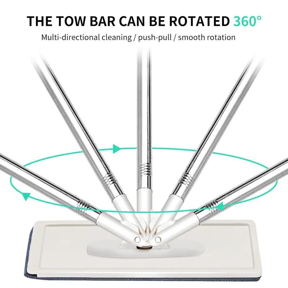 Швабра с автоматическим вращением для дома мытья полов без рук ультратонкая