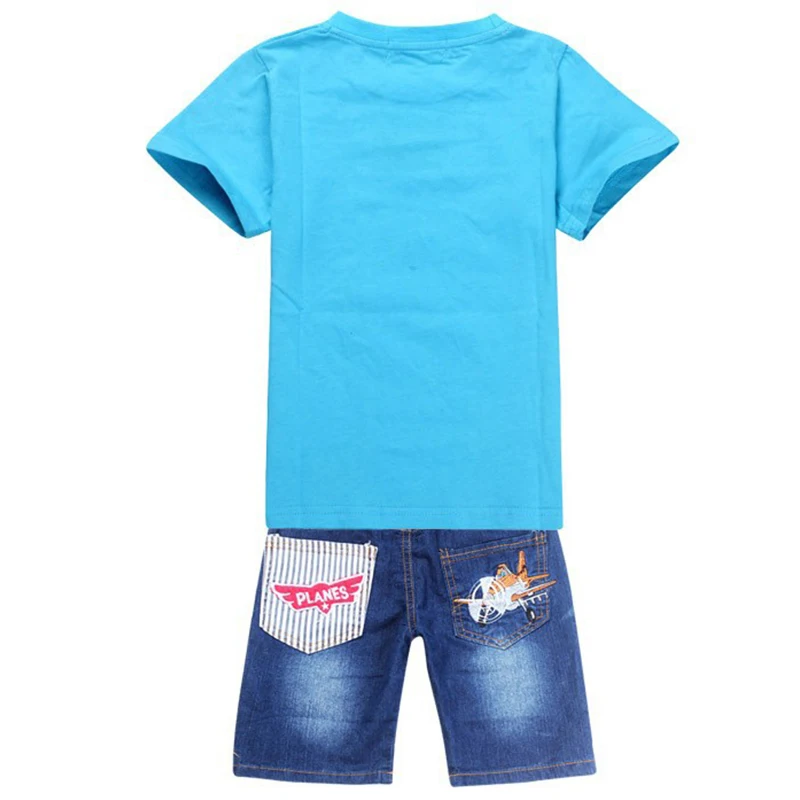 Детский хлопковый костюм из футболки и джинсов на возраст 2-8 лет |