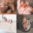 Реквизит для фотосессии новорожденных Мягкие Детские меховые одеяла из искусственного меха одеяла для заднего фона милые детские Fotografia De Baby Fotografia