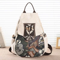 national style womens bag new style small backpack ethnic style light backpack travel small backpack literary bag backpacks2020