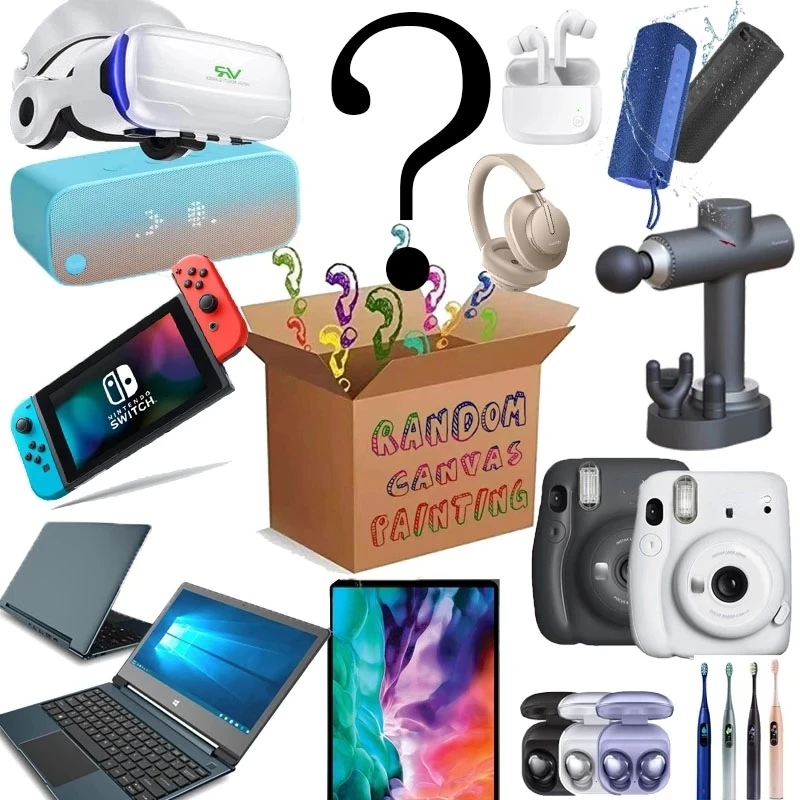 

Most Popular Number Lucky Mystery Box High Quality New 100% Winning Surprise Random Item Electronic Product Christmas Gifts