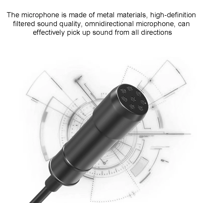 Lavalier Microphone 3.5Mm Audio Video Record Professional Noise Reduction For Phone/Camera/Interview/Vlog | Электроника