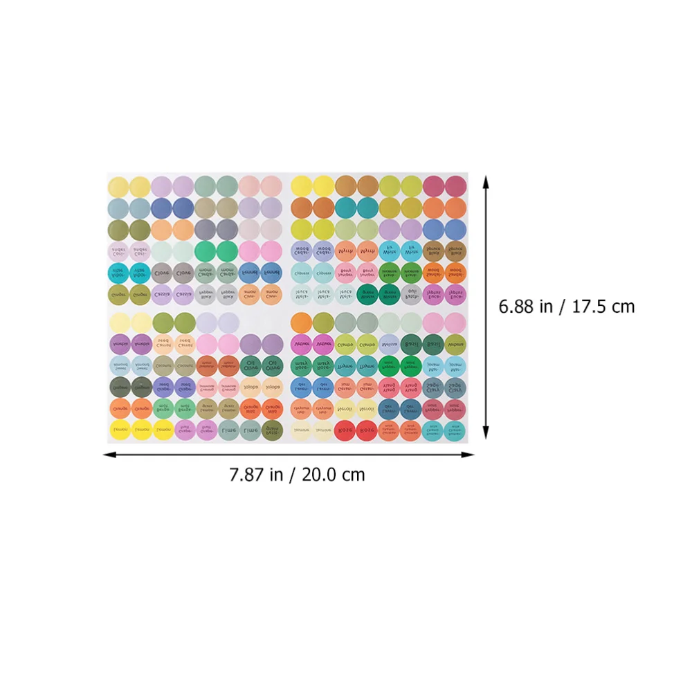

10pcs Creative Round Label Special Delicate Maker Sticker Labels (Colorful)