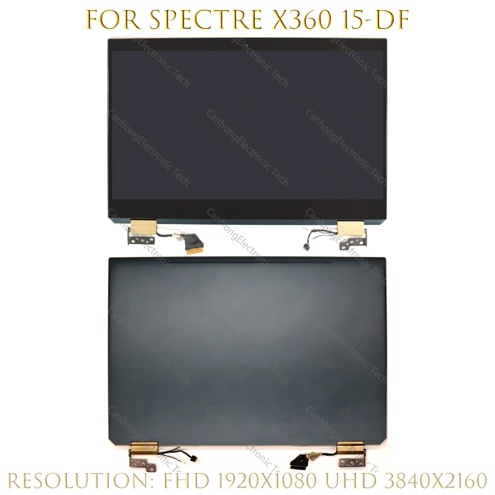 ЖК-дисплей с сенсорным экраном 15 6 дюйма UHD 4K для HP Spectre x360 15-DF L38114-001 15-df1033dx 15-df0013dx -