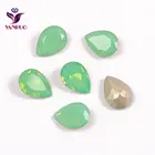 YANRUO искусственные кристаллы в форме капли, все для рукоделия, сшитые стразы, стеклянные украшения для шитья, алмазные камни