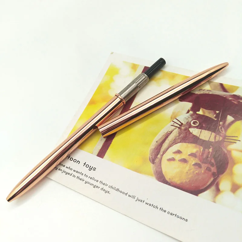 10 шт. тонкая вращающаяся металлическая шариковая ручка рекламный подарок для