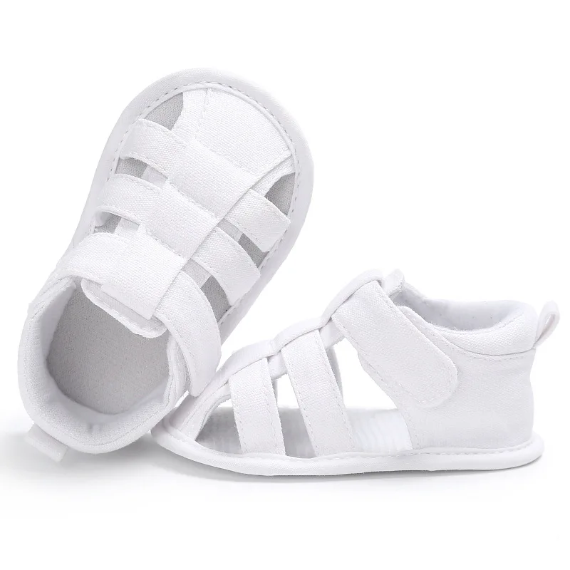 Обувь для младенцев; обувь на плоской подошве для малышей; Лидер продаж; обувь с круглым носком и нескользящей резиновой мягкой подошвой для новорожденных; кожаные сандалии для первых шагов