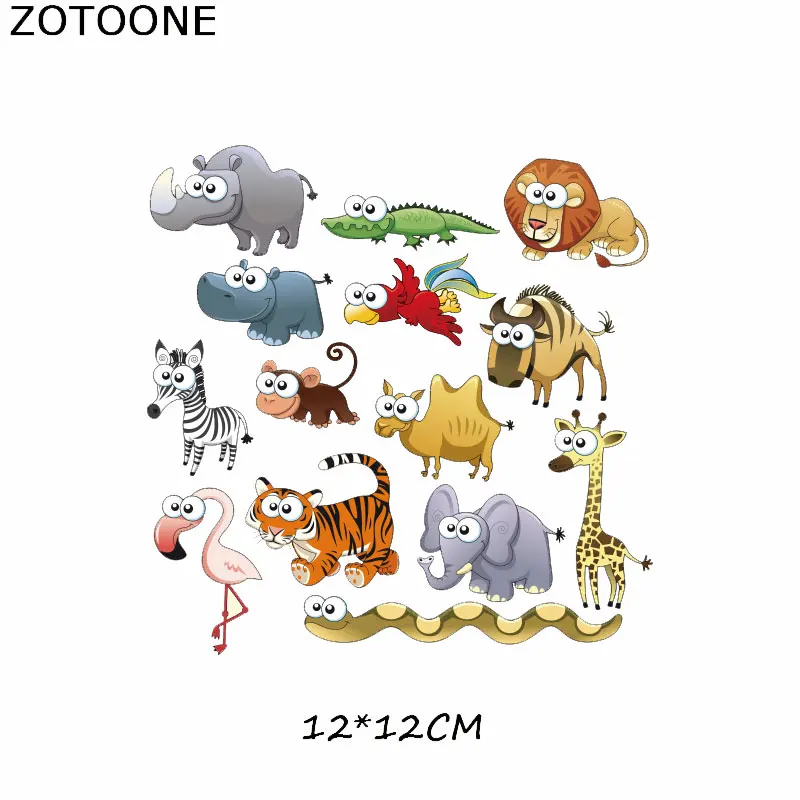 ZOTOONE, милый медведь, нашивки в форме животных, железные передачи для футболки, детский подарок, сделай сам, одежда, наклейки с милым дельфином - Цвет: 507