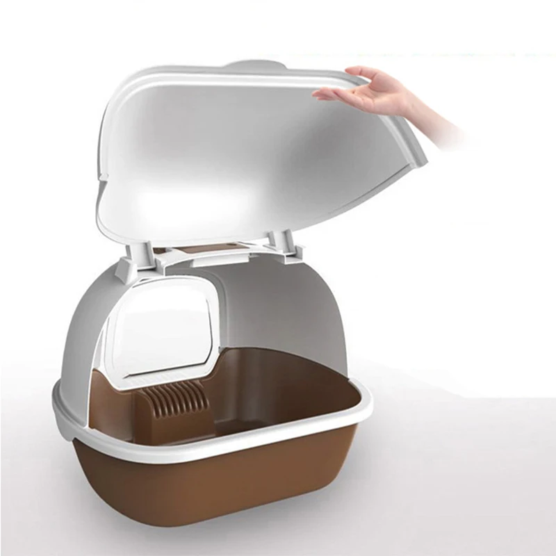 Портативный наполнитель для кошачьего туалета коробка полностью закрытый