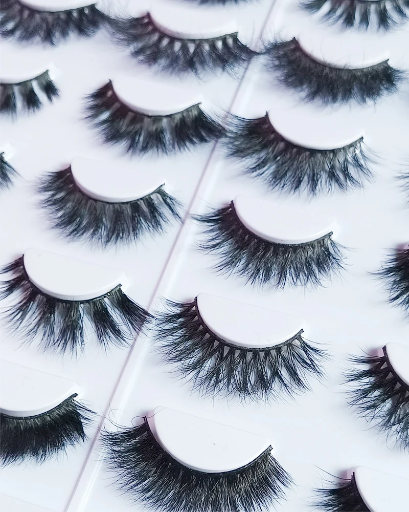 3D Искусственные норковые ресницы шелковые 16 пар толстые длинные накладные