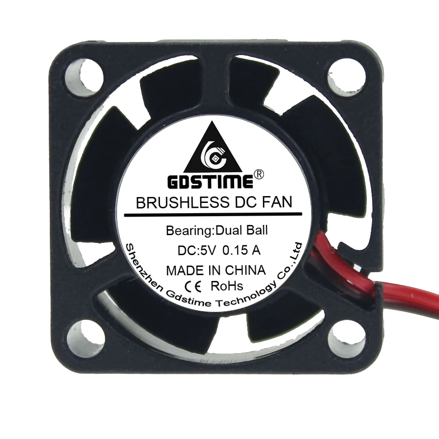 Gdstime 25 мм x 10 5 в 2Pin шарикоподшипник 25x25x10 2510 DC вентилятор охлаждения для компьютера