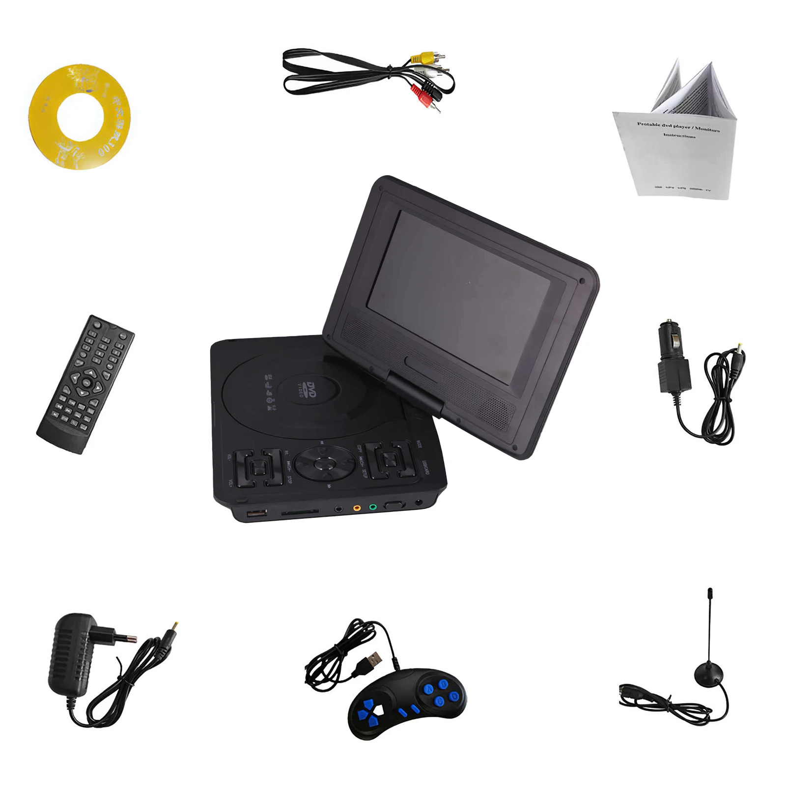 HD ТВ видеоплеер DVD плеер Ультратонкий с высокой антенной CD пульт дистанционного