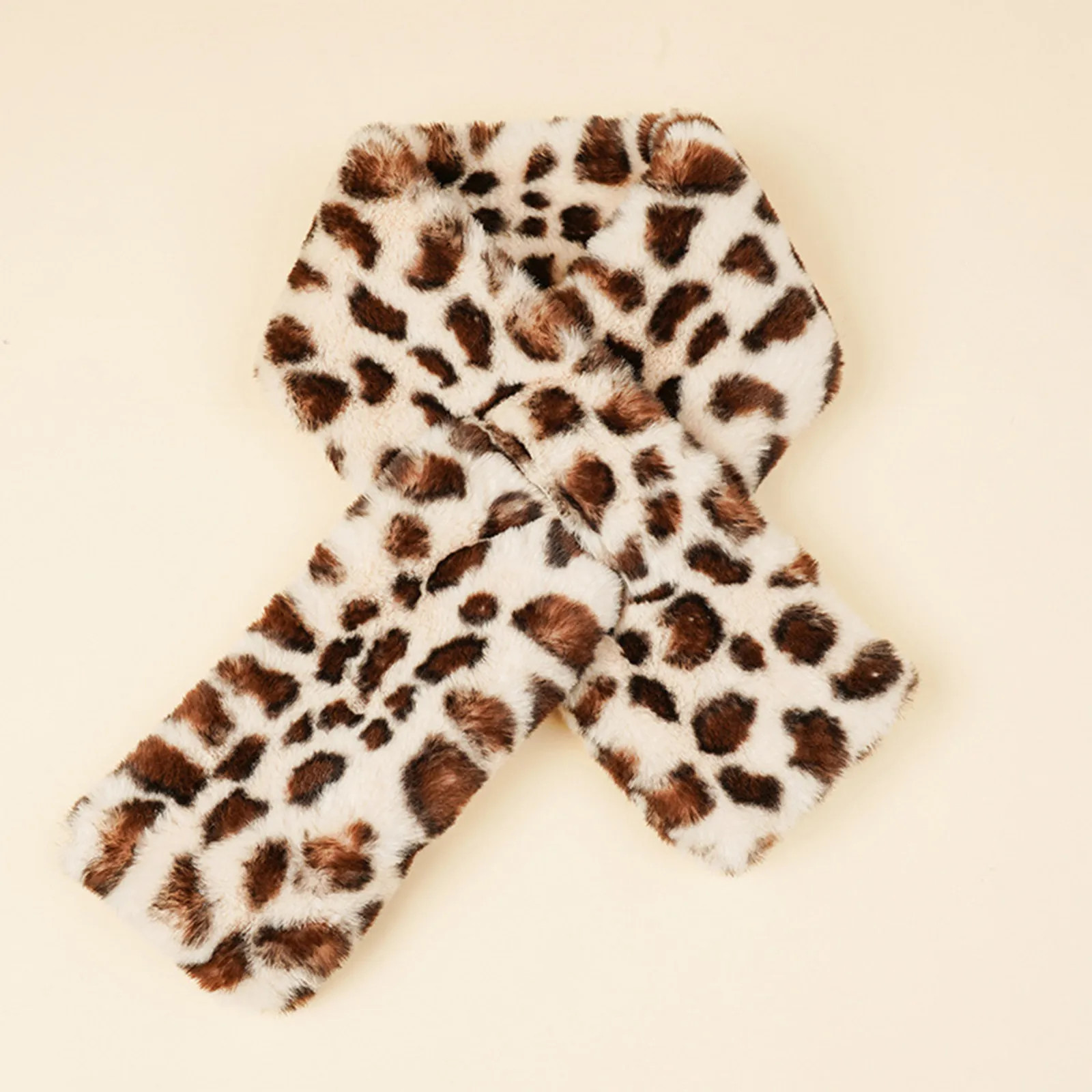 Женский зимний женский шарф из искусственного плюша японский Южнокорейский