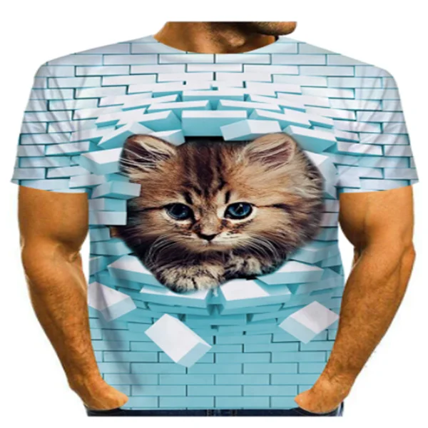 

2021 night cat для мужчин и женщин футболка с коротким рукавом топы для мальчиков и девочек, для детей, одежда с длинными рукавами и принтом 3d Harajuku ...