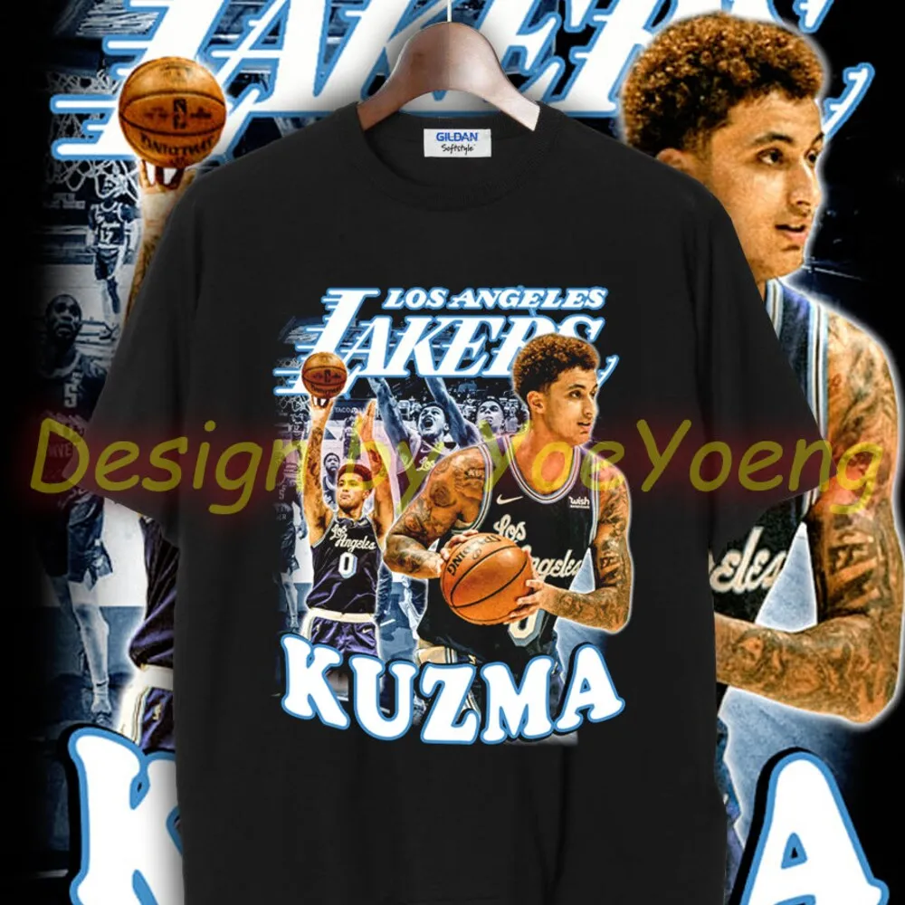 Винтажная футболка в стиле ретро с голенищем Кайл кузма новинка унисекс YY218 -